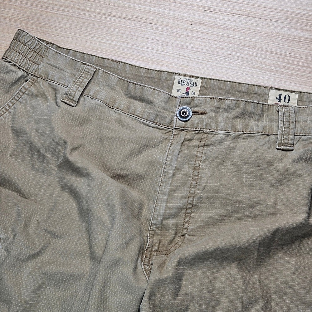 Red Head Cargo Pants Mens 40x30 Fit 40x27 Tan Ripstop Outdoor Utility‎ Workwear